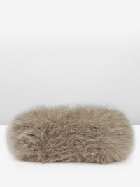 DressBerry Structured Handheld Bag With Fur