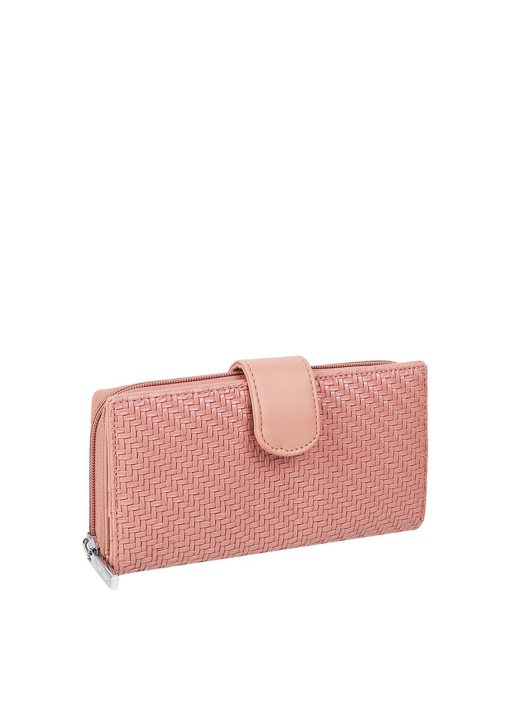 Metro Women Textured Zip Around Wallet