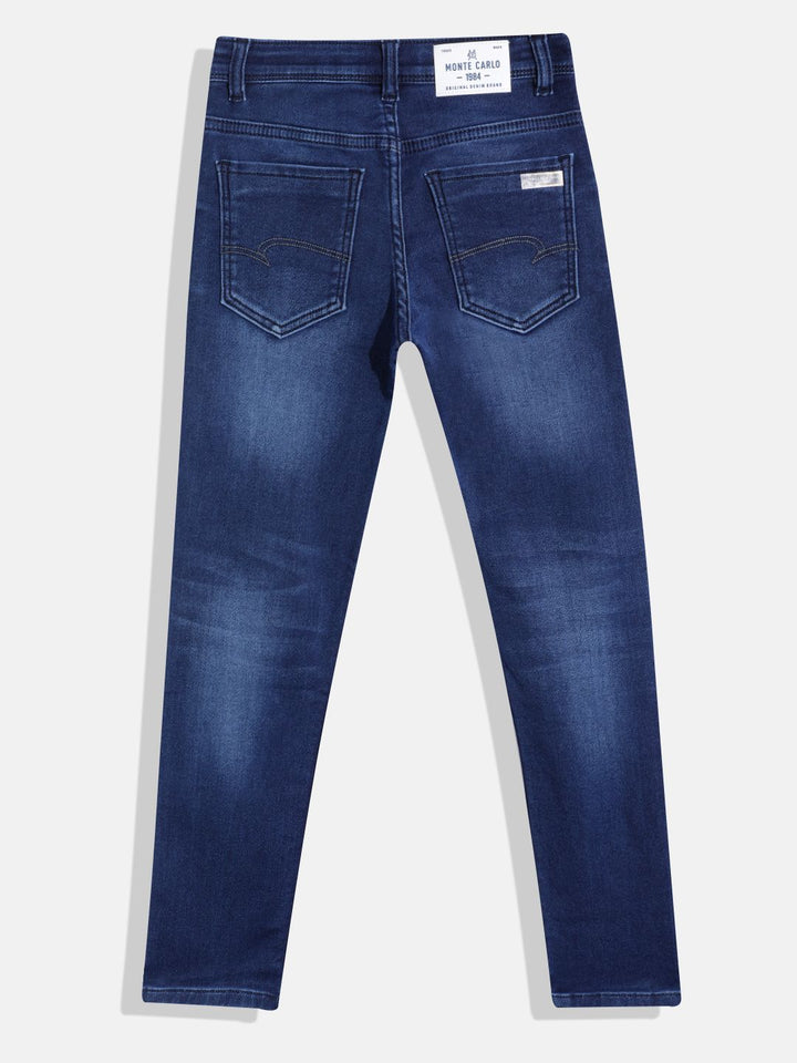 Monte Carlo Boys Light Fade Slim Fit Stretchable Jeans
