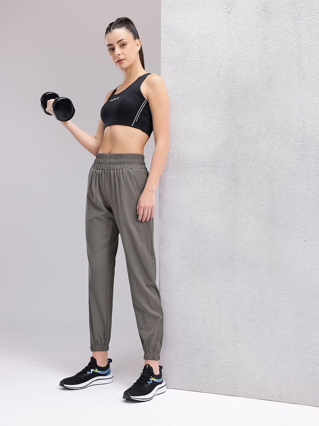 HRX by Hrithik Roshan Women High Waist Rapid-Dry Training Joggers