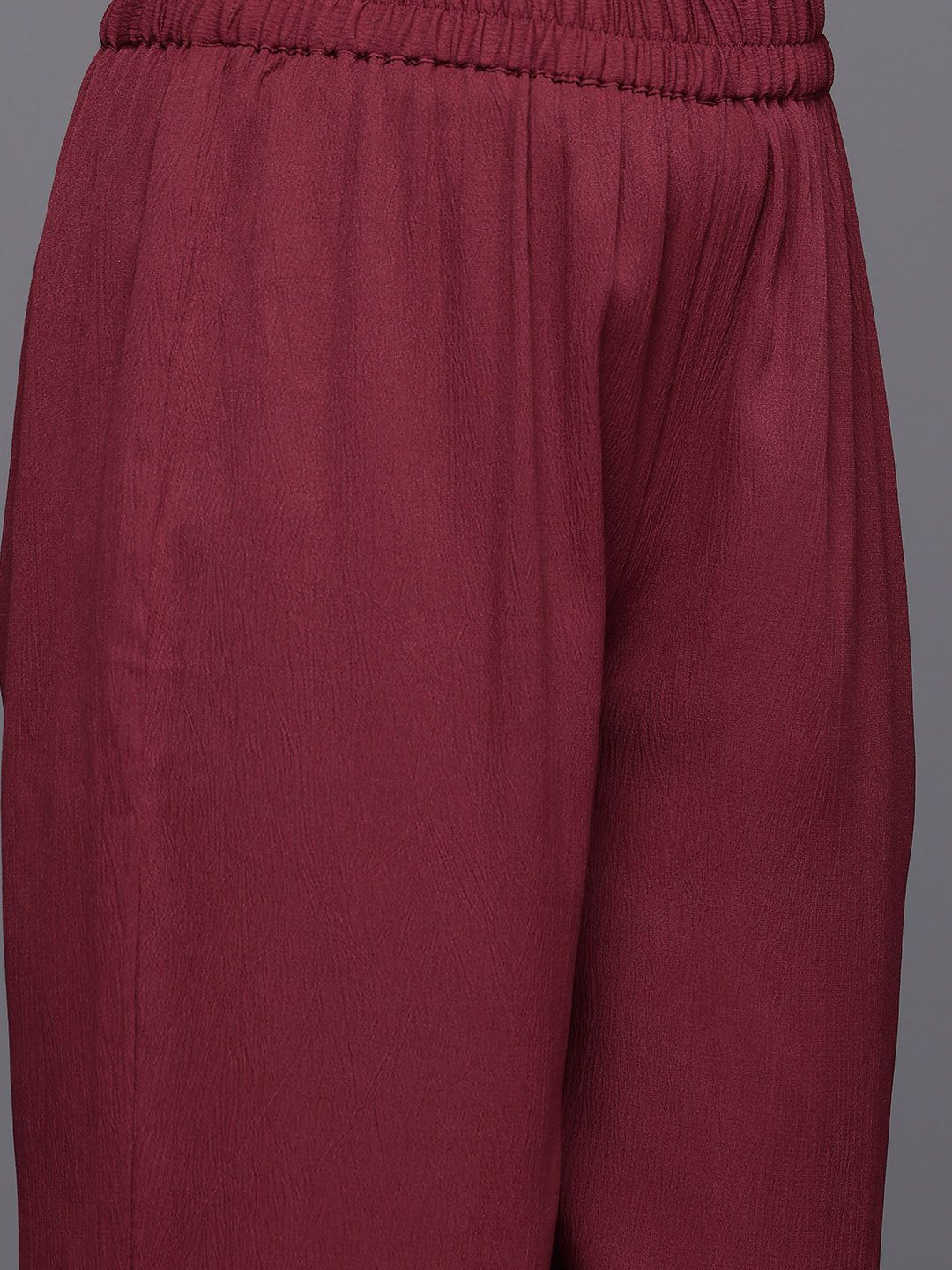 Varanga Laced Crepe Kurta With Palazzos