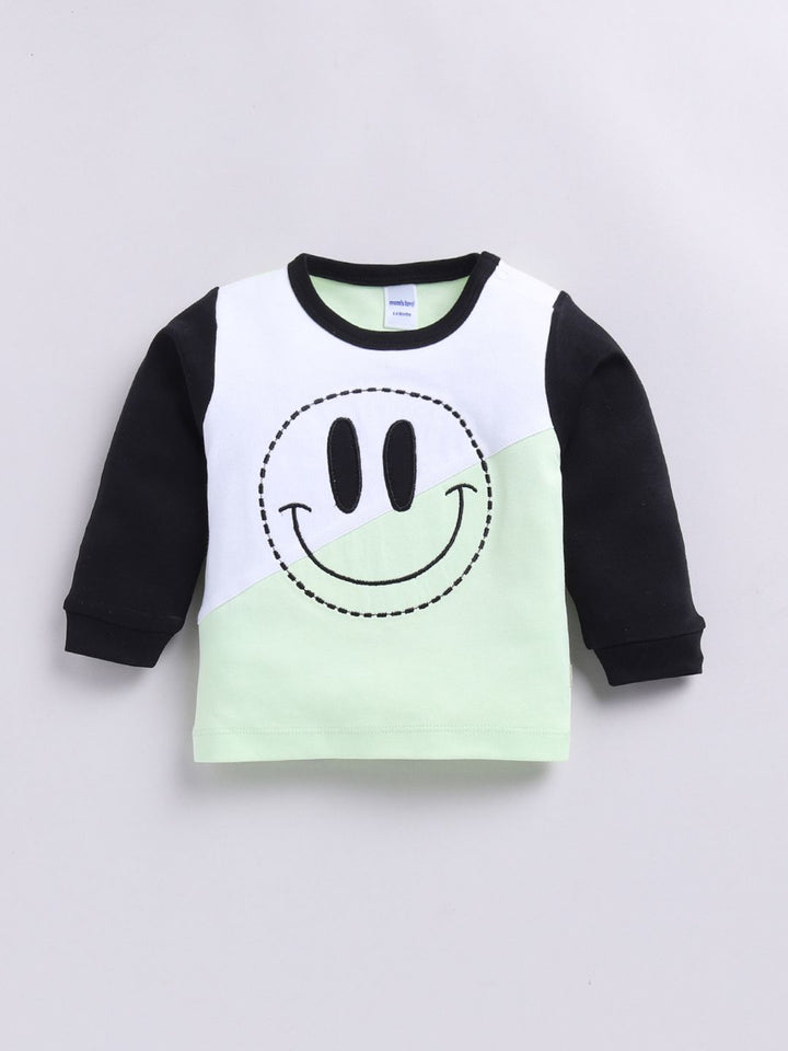 Moms Love Infant Boys Printed Cotton T-shirt with Joggers