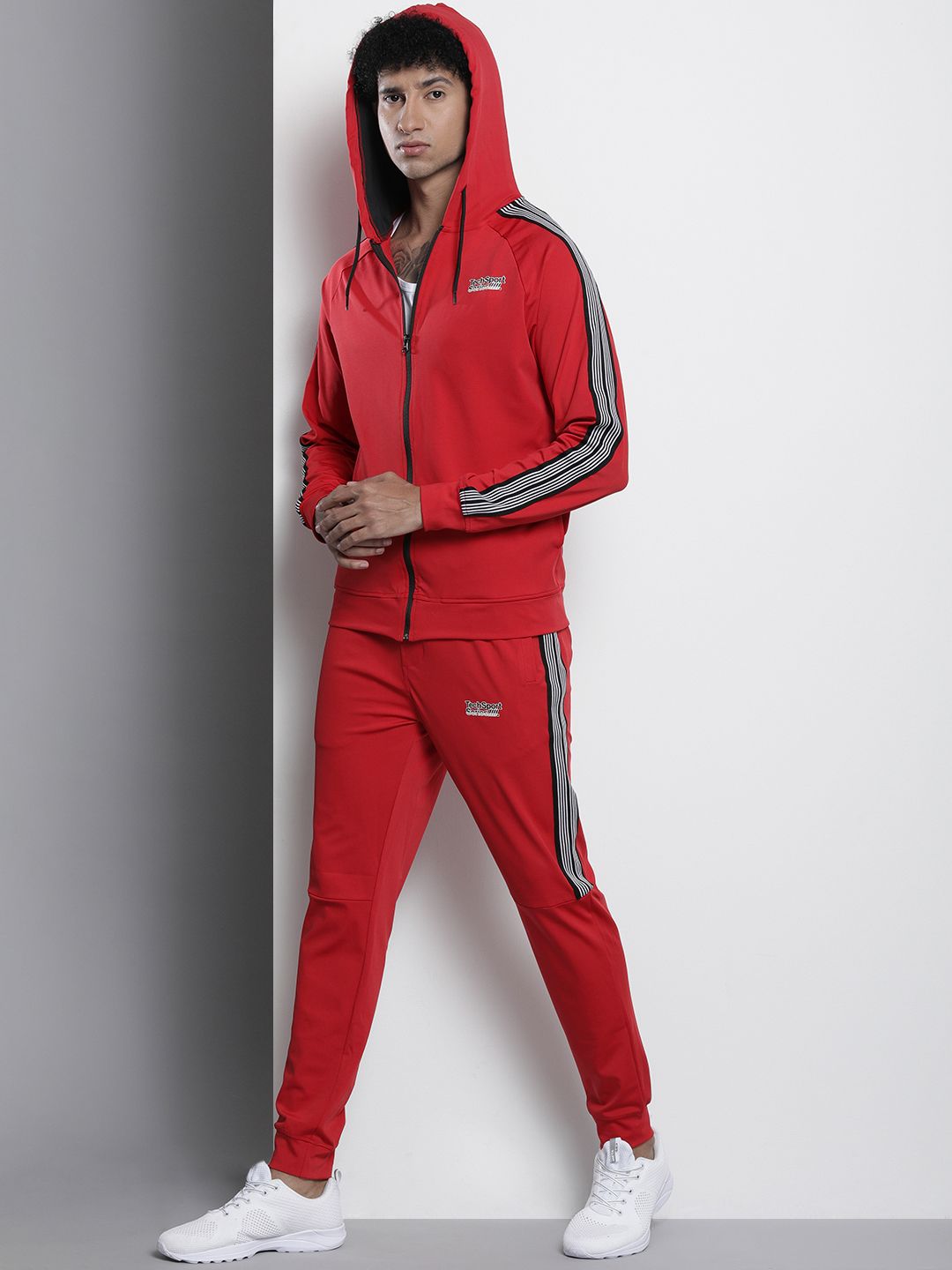 The Indian Garage Co Men Hooded Sweatshirt & Jogger Co-Ord Set