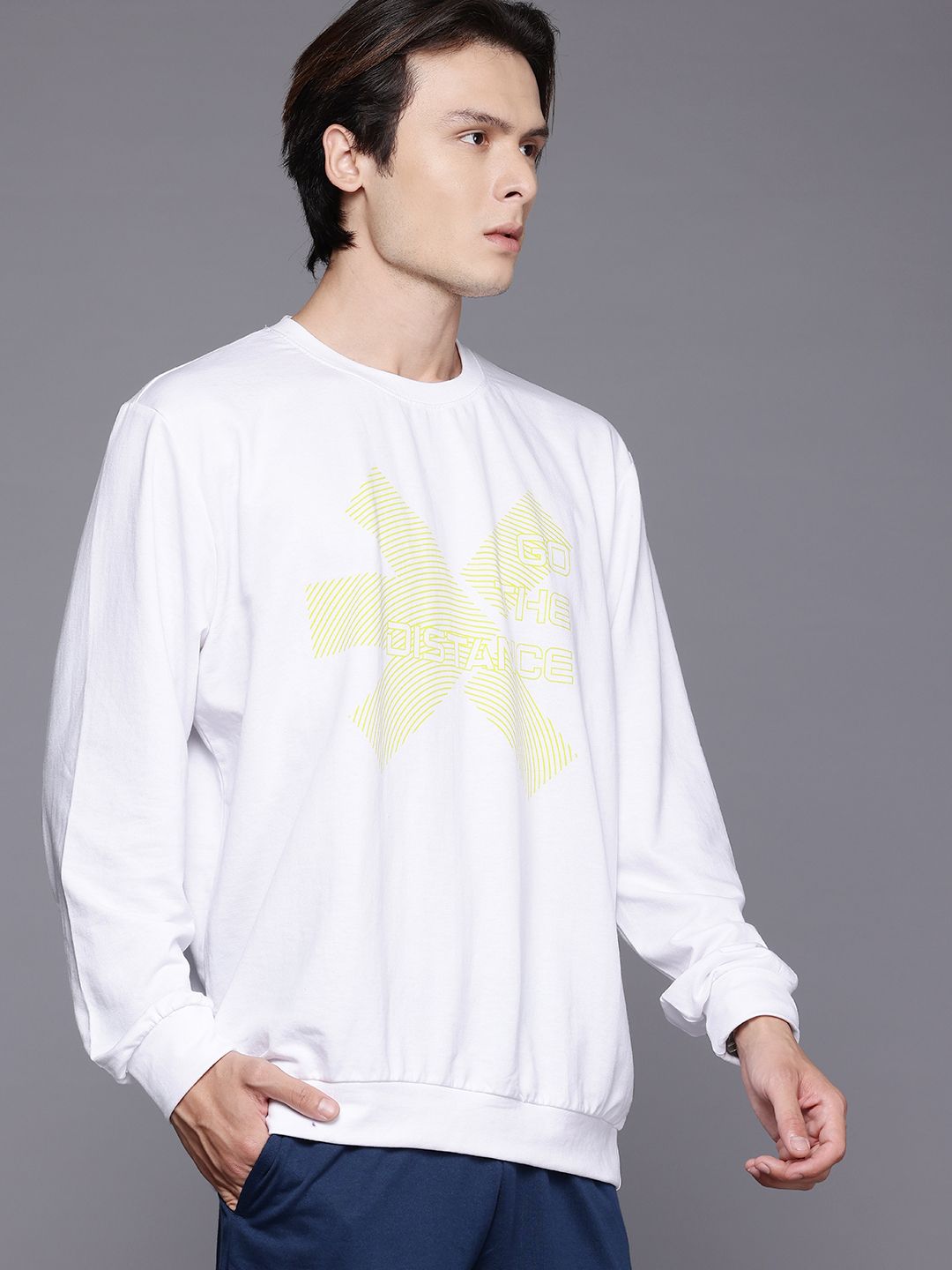 HRX by Hrithik Roshan Printed Running Sweatshirt