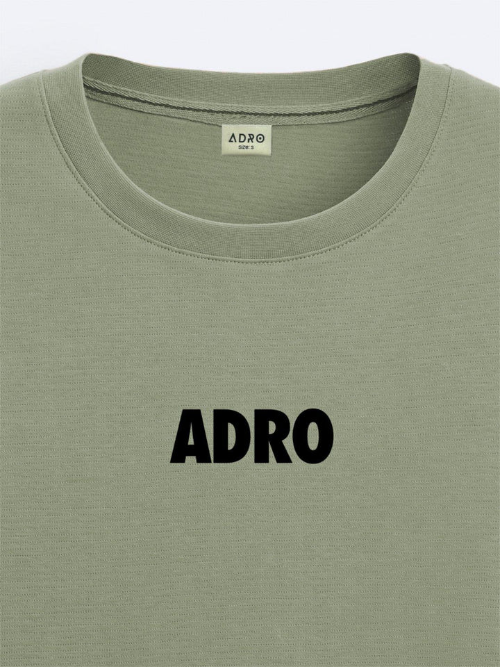 ADRO Lelaki Grafik Bercetak T-Shirt Bersaiz Besar Kapas Leher Bulat
