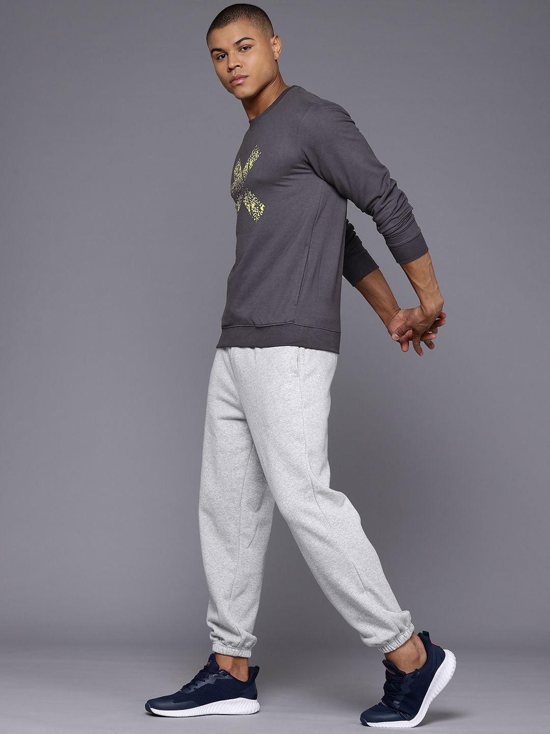 HRX by Hrithik Roshan Brand Logo Printed Training Sweatshirt