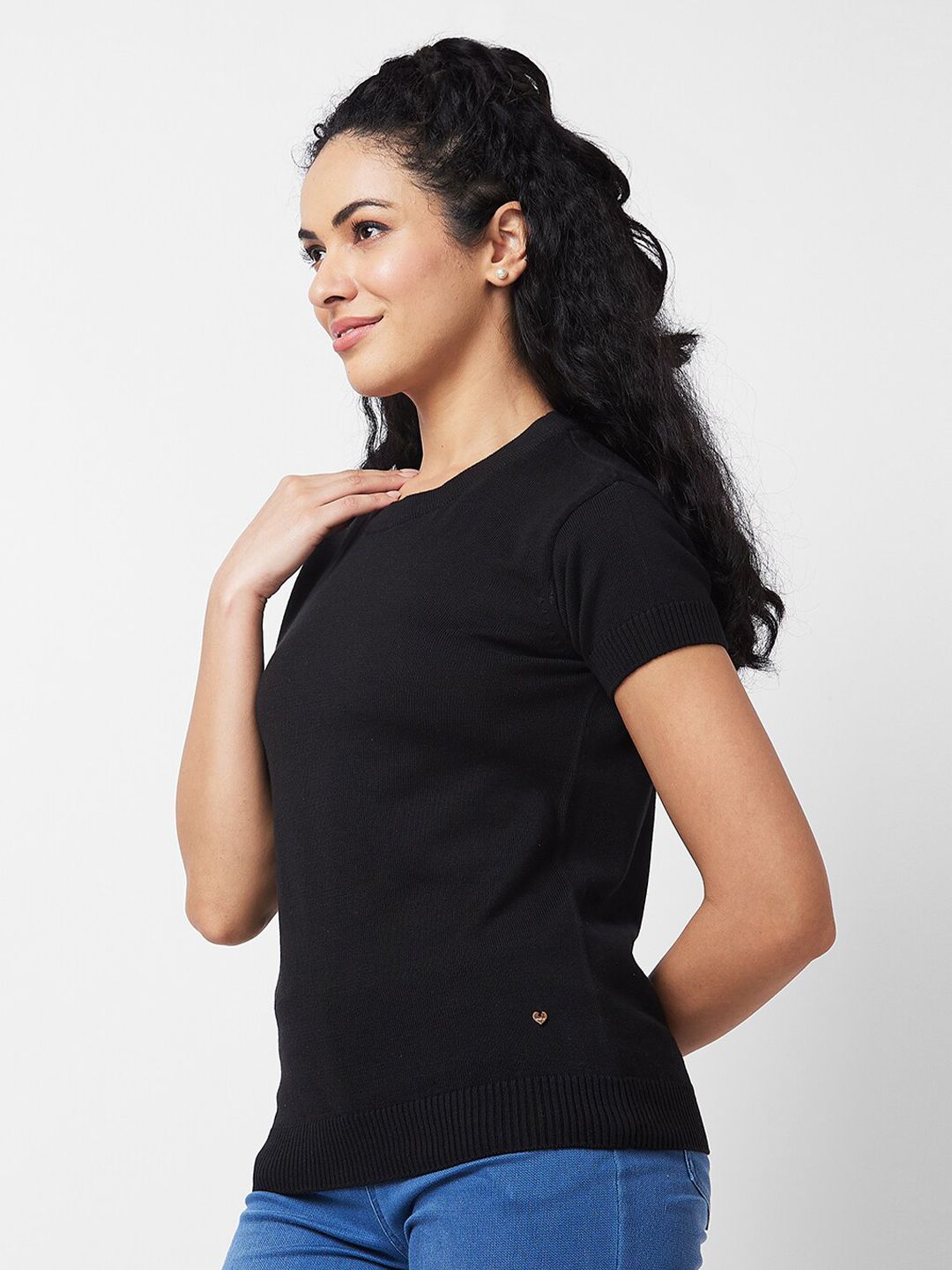 SPYKAR Round Neck Cotton T-shirt