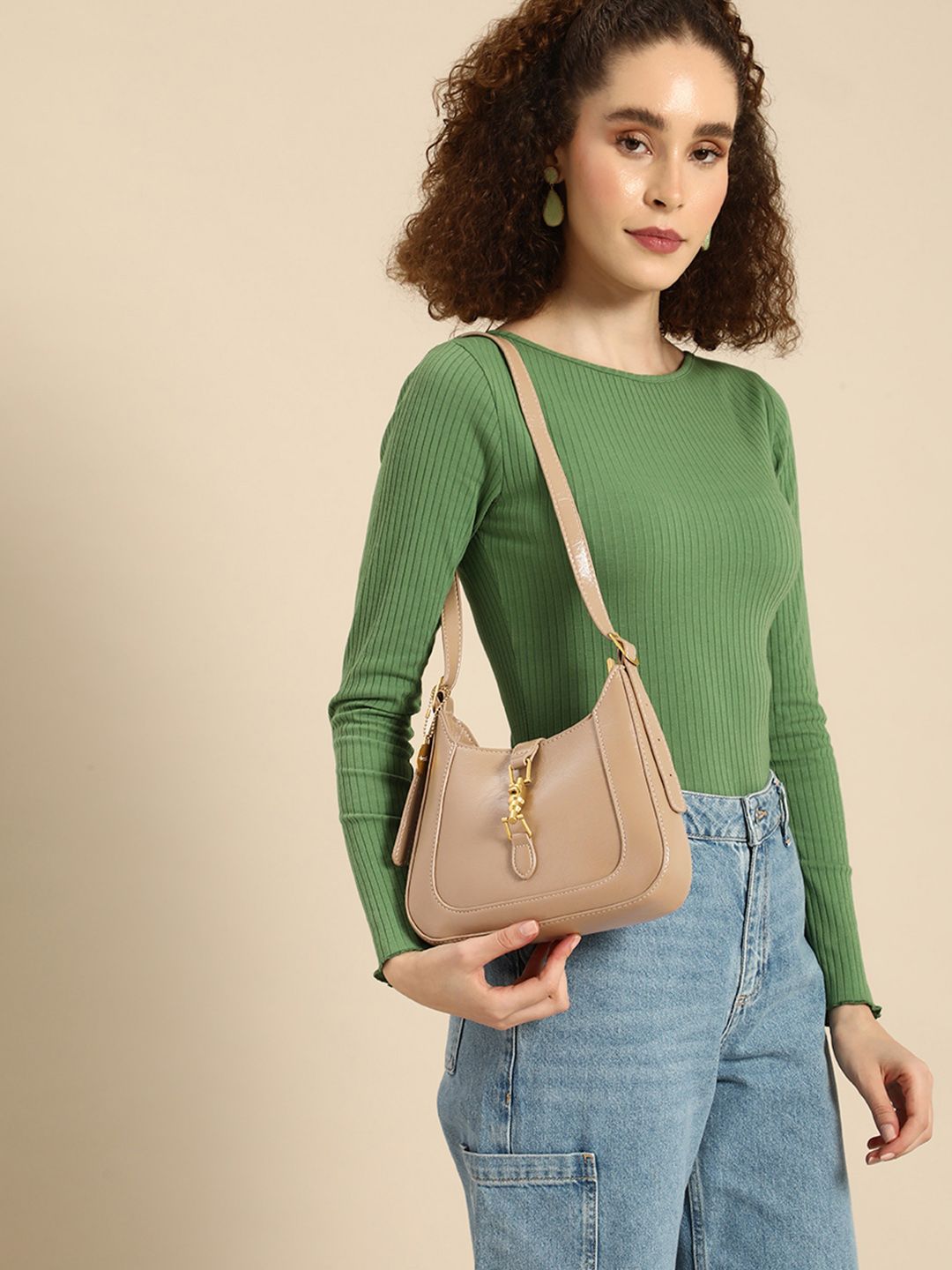 DressBerry Structured Hobo Bag