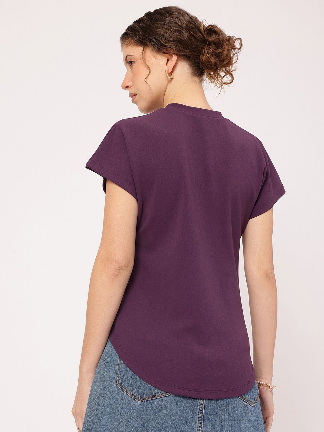 DressBerry Chic Fusion Asymmetric Hem Twisted Top