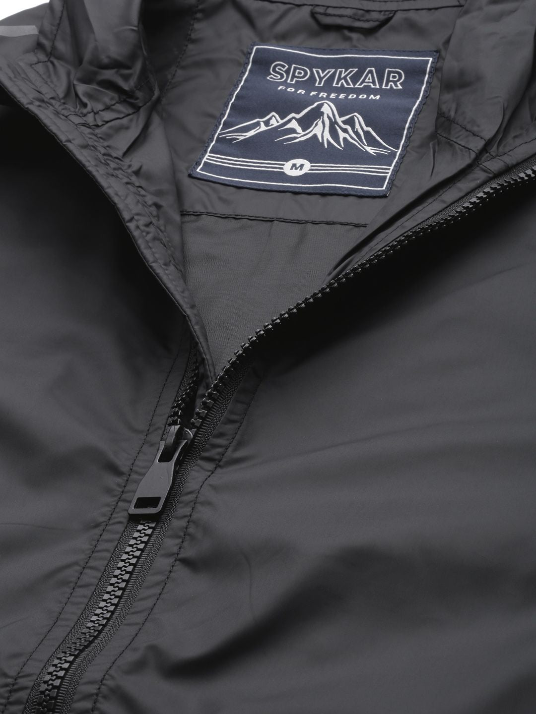 SPYKAR Men Black Lightweight Sporty Jacket