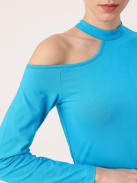 DressBerry Delightful Cold Shoulder Style Regular Top