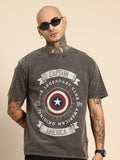 Being Human Pure Cotton Captain America Printed Relaxed Fit T-shirt