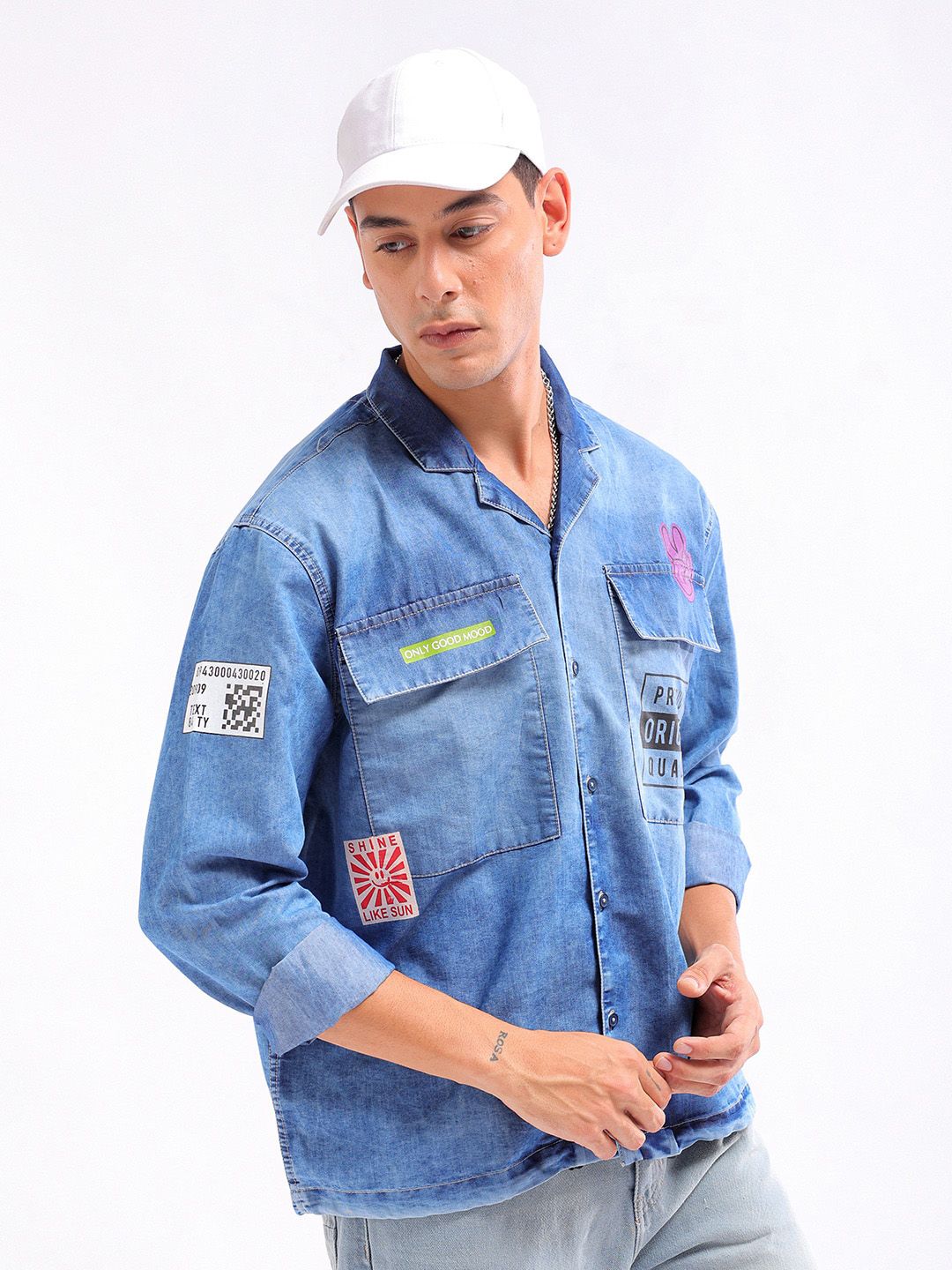 The Indian Garage Co Cuban Collar Casual Shirt