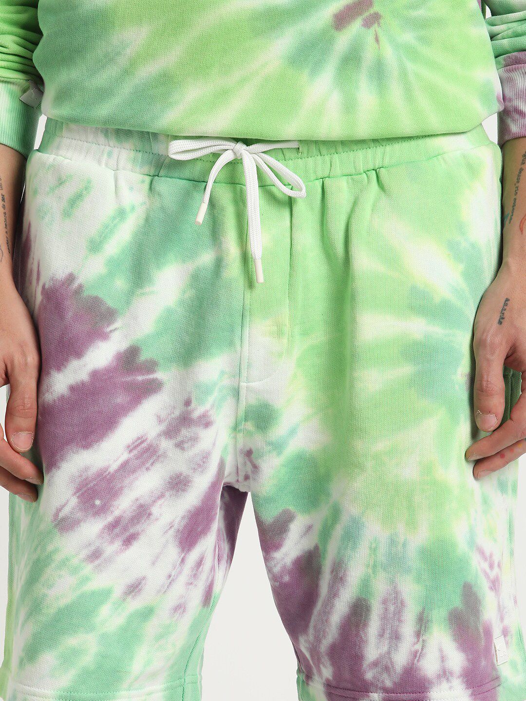 THE BEAR HOUSE Men Tie and Dye Pure Cotton Shorts