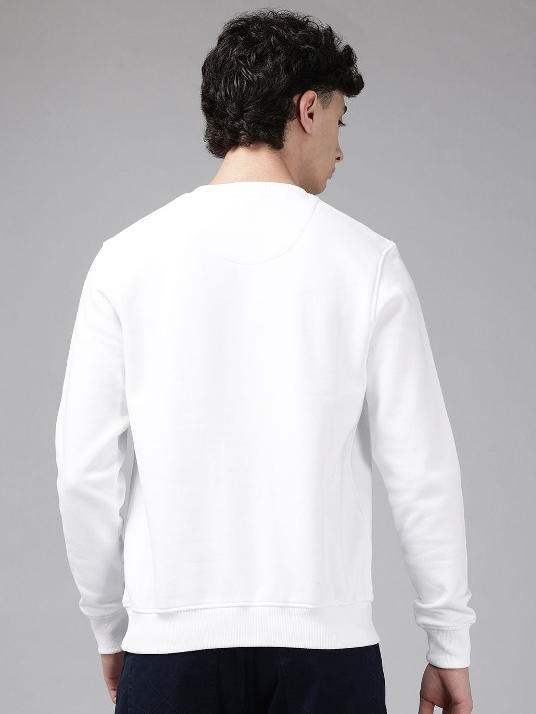 Park Avenue Brand Logo Print Slim Fit Sweatshirt