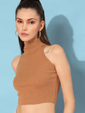 STREET 9 Chic Brown Solid Top