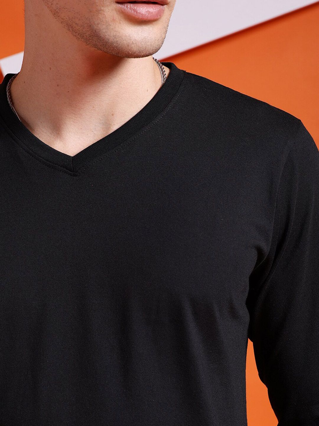 The Indian Garage Co V Neck Cotton T-shirt