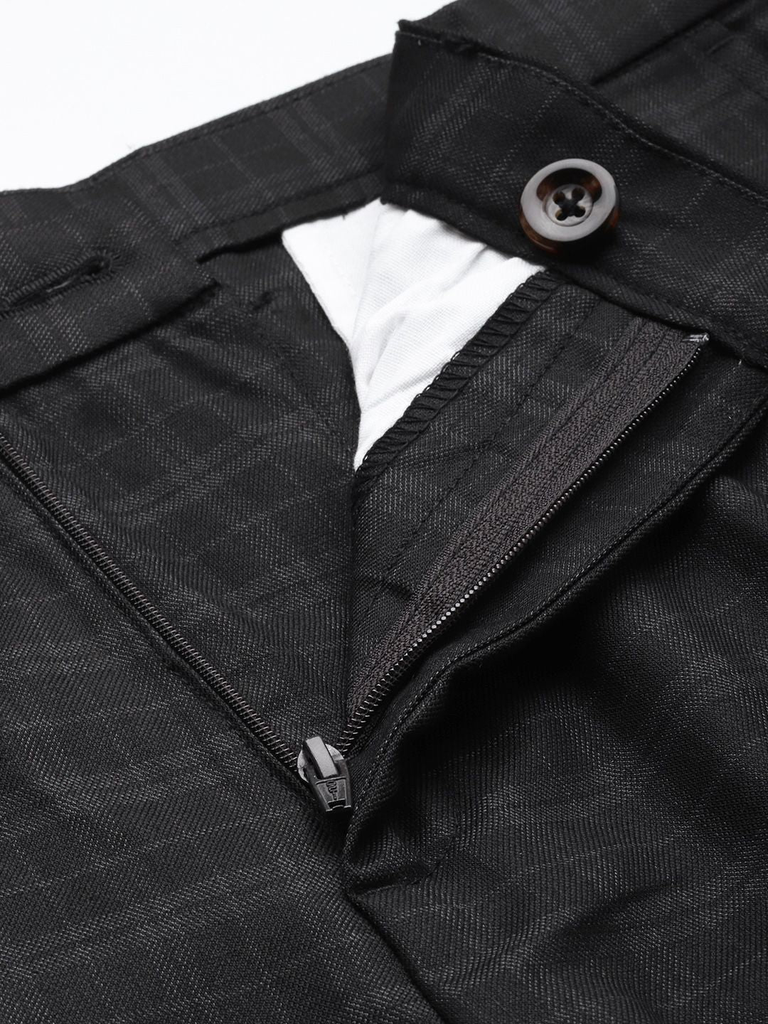 The Indian Garage Co Self Design Regular Fit Chinos Trousers