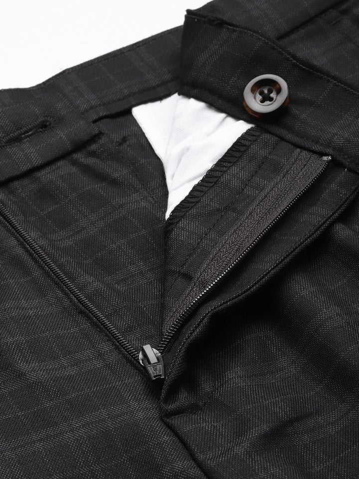 The Indian Garage Co Self Design Regular Fit Chinos Trousers