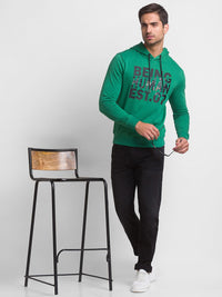 Being Human Men Green Printed Sweatshirt