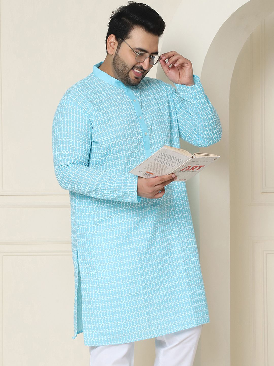 Kurta Cotton Sulam SOJANYA PLUS