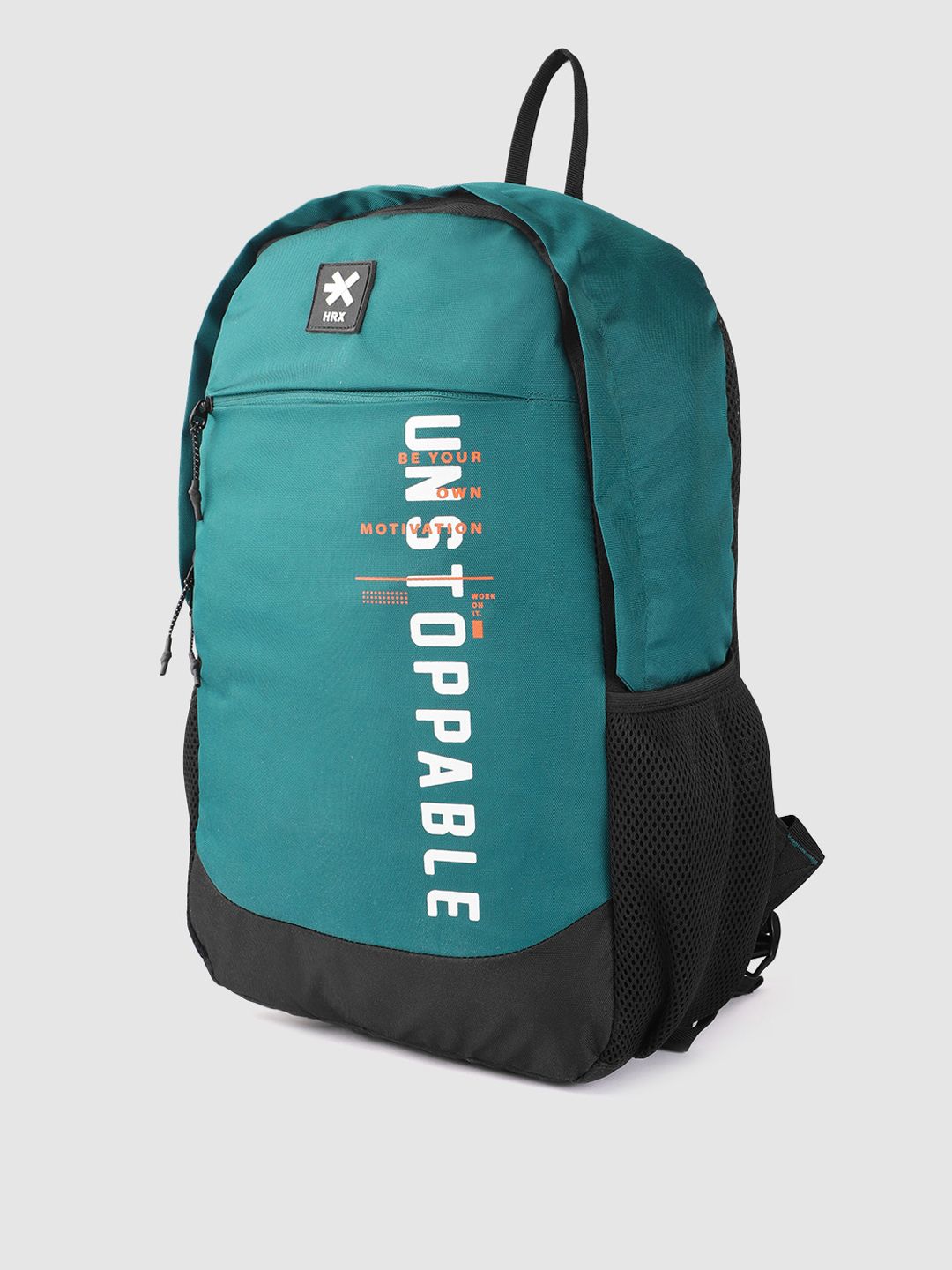 HRX by Hrithik Roshan Unisex Typography Printed Backpack 17.5 L