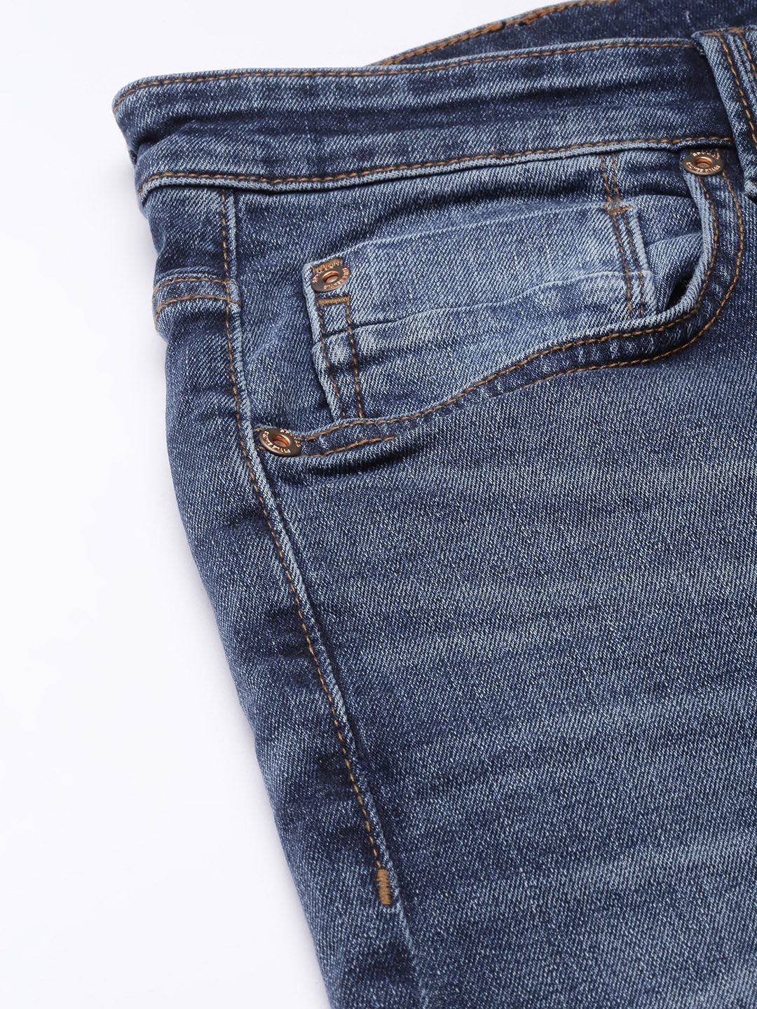 SPYKAR Men Slim Fit Low-Rise Heavy Fade Stretchable Jeans