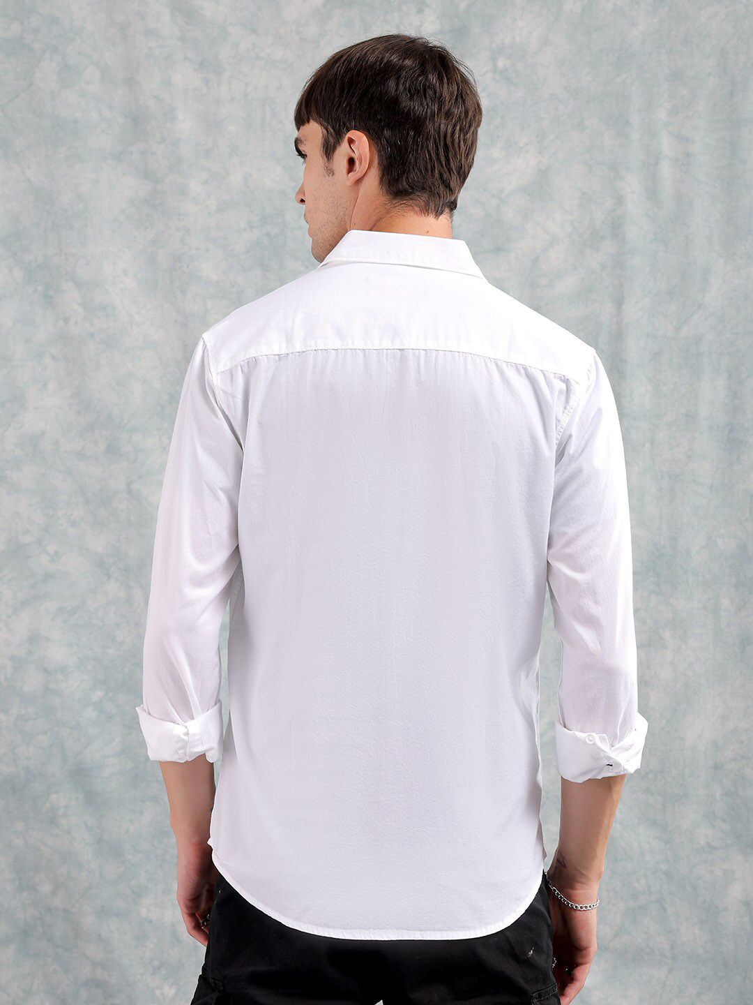 The Indian Garage Co Slim Fit Graphic Printed Cotton Shirt