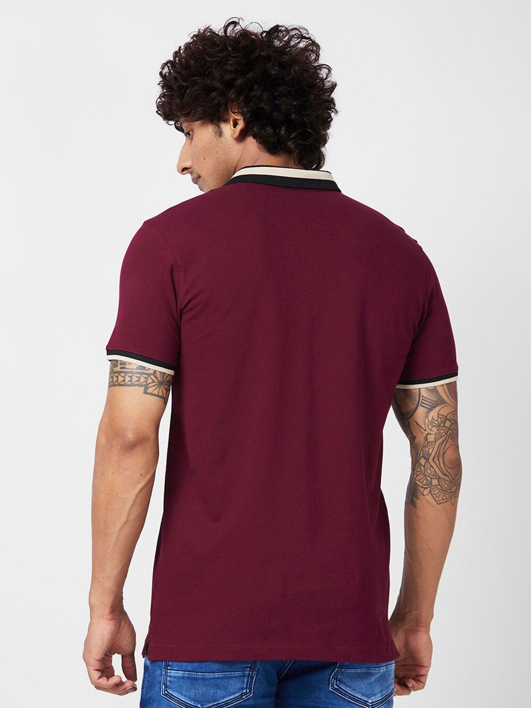 SPYKAR Polo Collar Slim Fit T-shirt