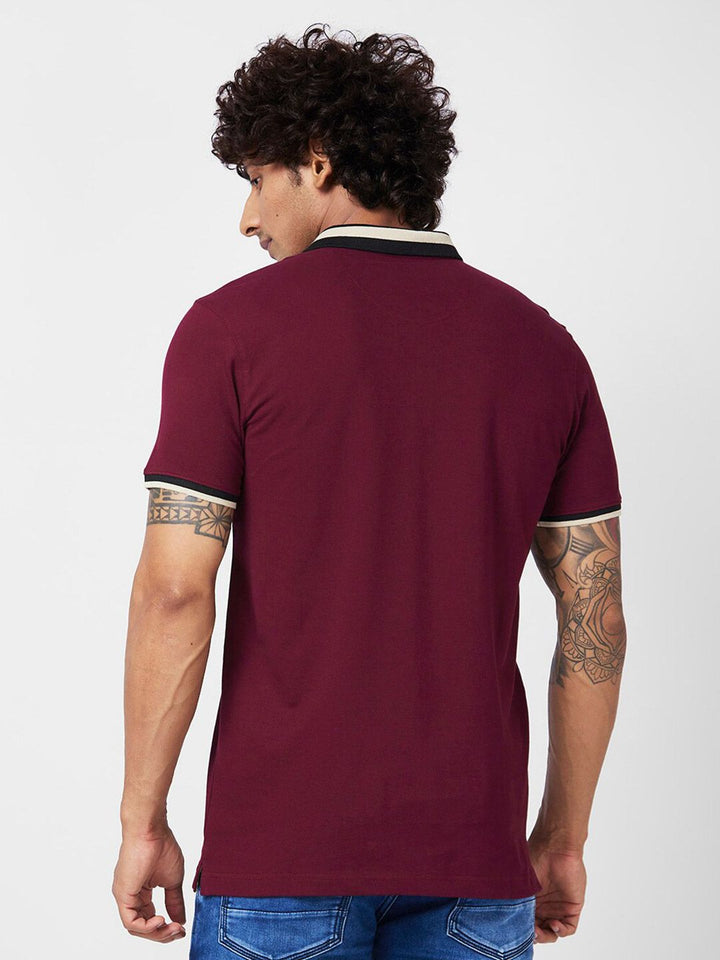 SPYKAR Polo Collar Slim Fit T-shirt