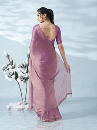 Tikhi Imli Two Tone Poly Chiffon Saree