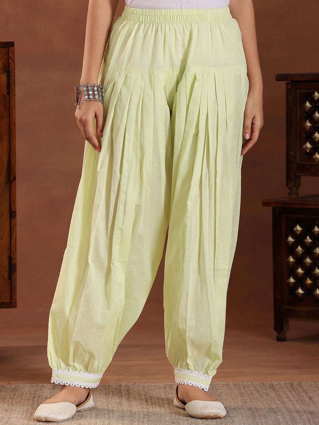 Libas Floral Embroidered Thread Work Pure Cotton A-Line Kurta Set