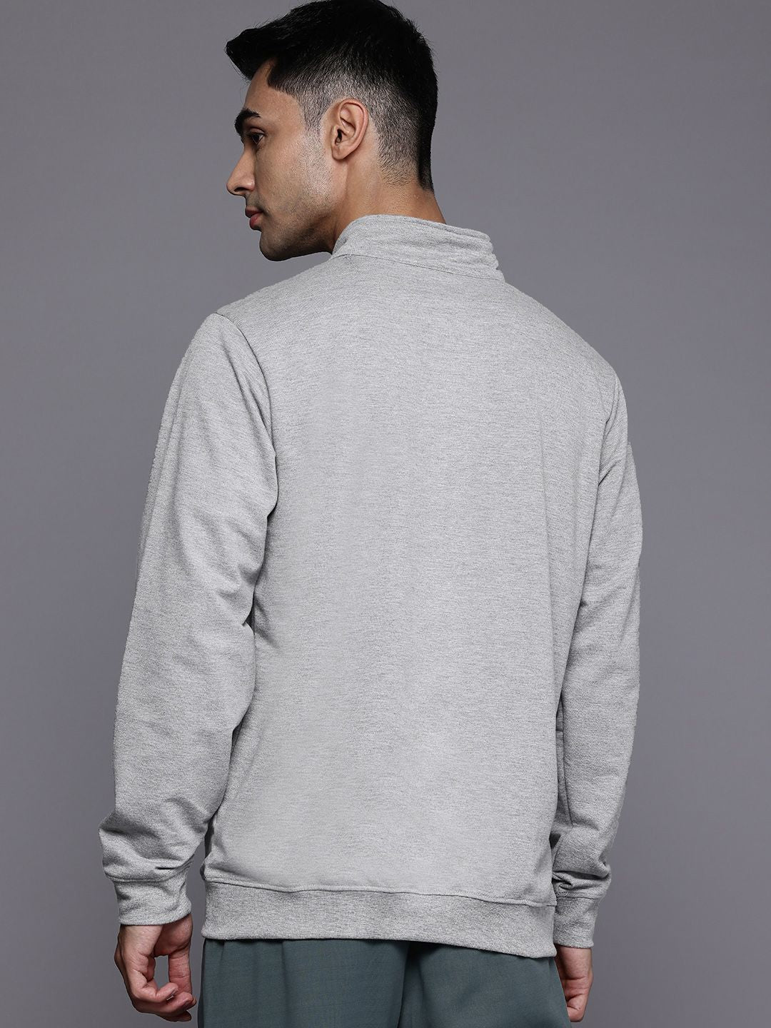 HRX by Hrithik Roshan Grey Melange Sweatshirt