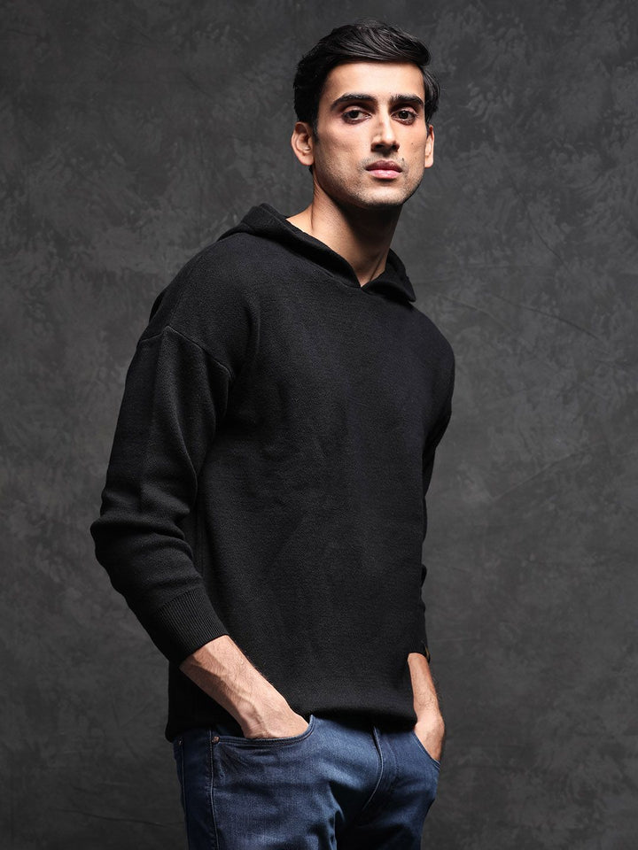 RARE RABBIT Men Zarr Slim Fit Hooded Sweatshirt