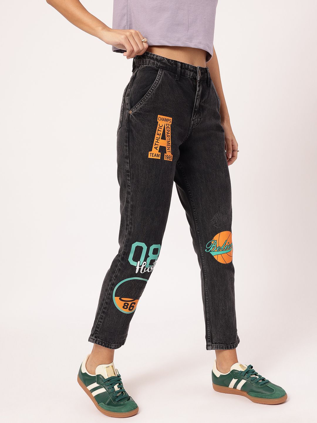 DressBerry Women Sporty Spice Printed Jeans