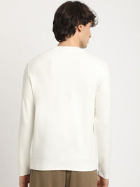 THE BEAR HOUSE Men Crew Neck Full sleeve Solid T-shirt