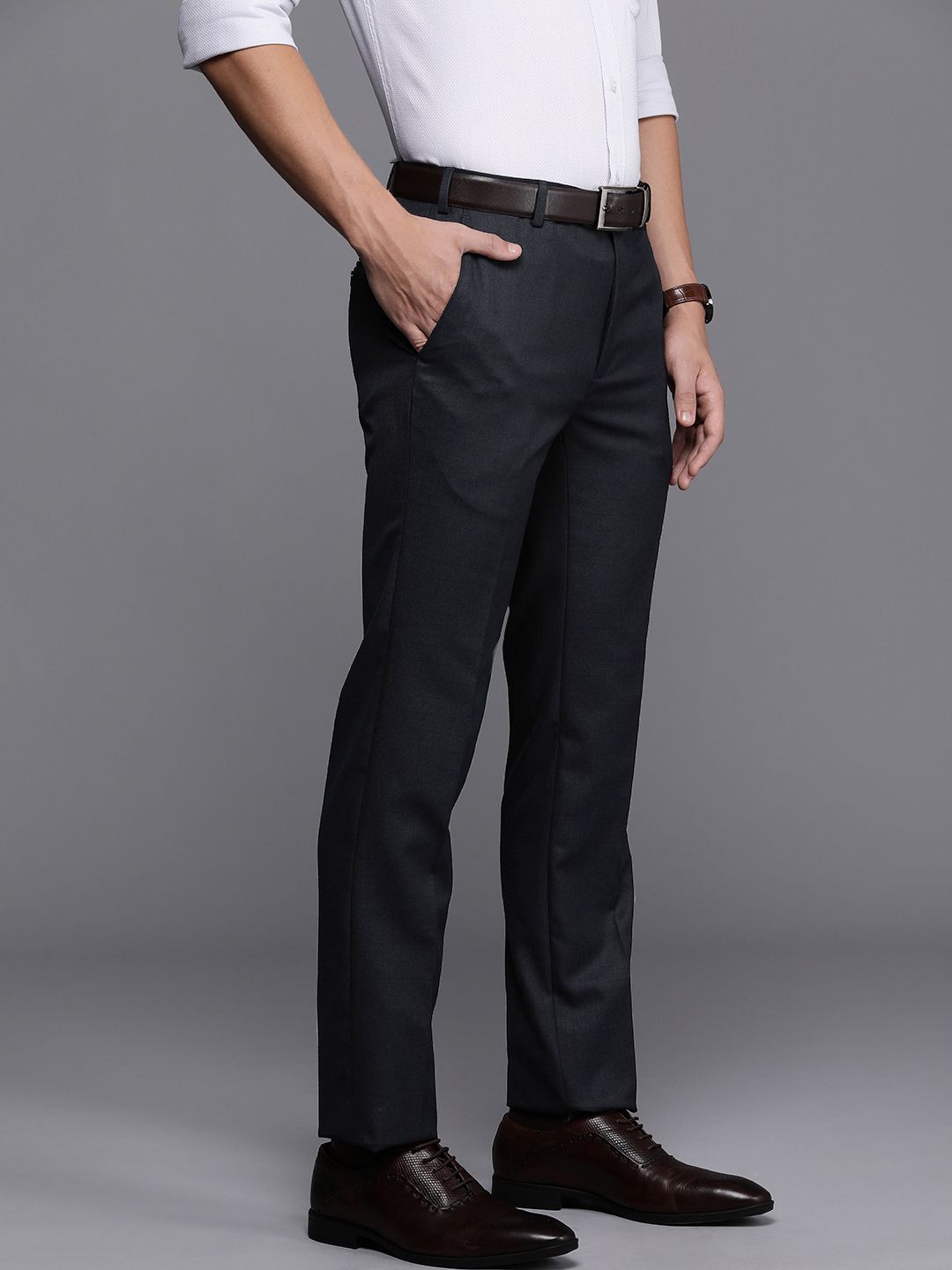 Raymond Men Slim Fit Formal Trousers