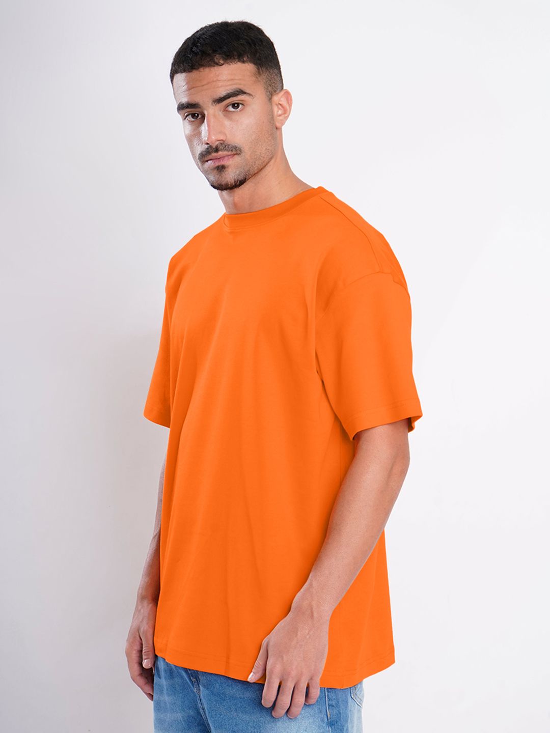 Bene Kleed Drop-Shoulder Sleeves Cotton Oversized T-shirt