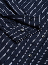 The Indian Garage Co Striped Casual Cotton Shirt
