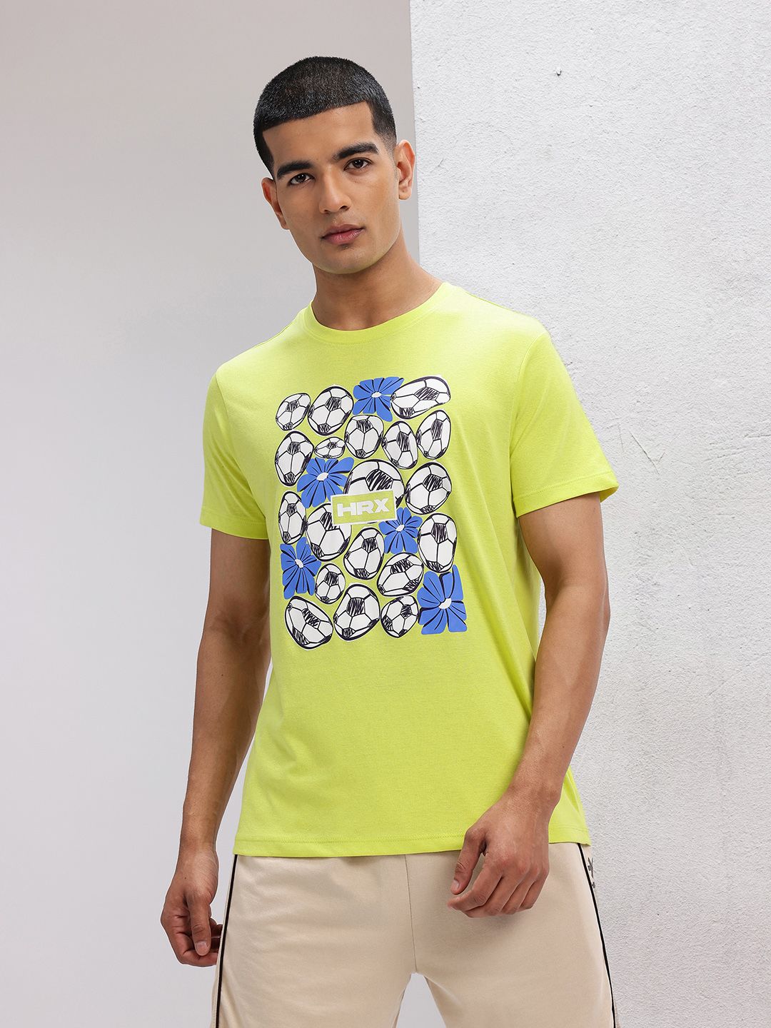 HRX by Hrithik Roshan Lifestyle Floral Printed T-shirt