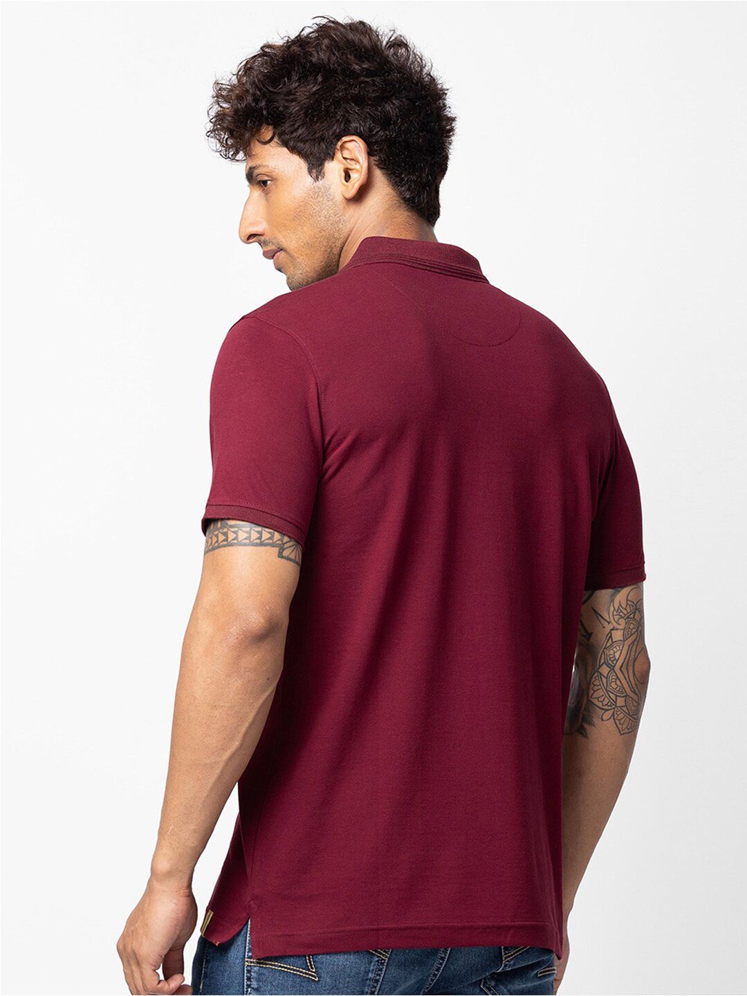 SPYKAR Men Polo Collar Slim Fit T-shirt