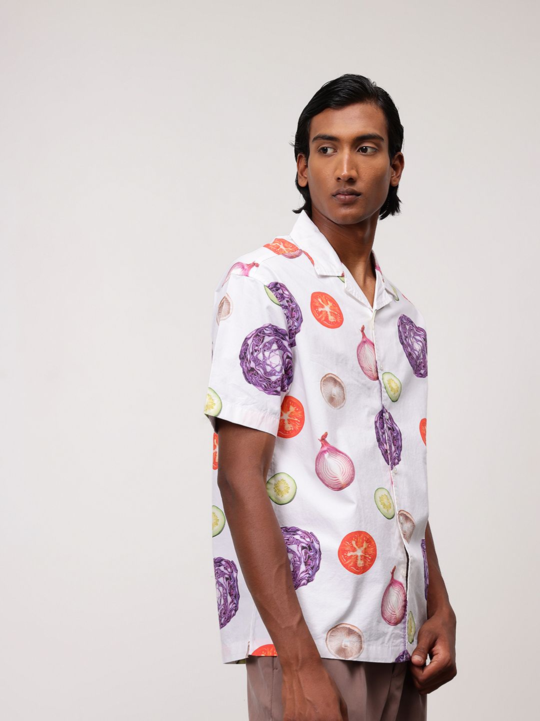 ether Comfort Fit Printed Organic Cotton Shirt