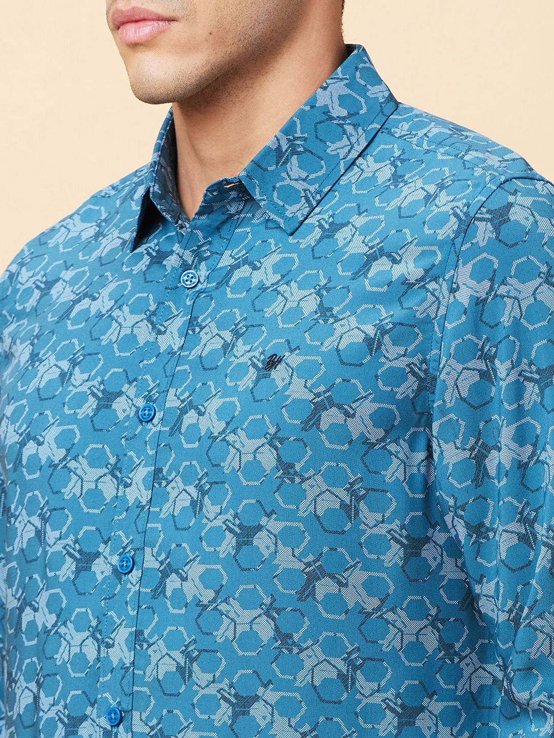 Being Human Men Slim Fit Floral Opaque Printed Casual Shirt