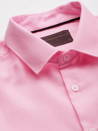 The Indian Garage Co. X Luxe Men Solid Slim Fit Opaque Formal Shirt