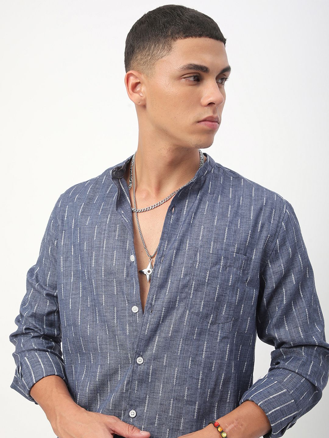 VASTRADO Men Classic Slim Fit Opaque Casual Shirt