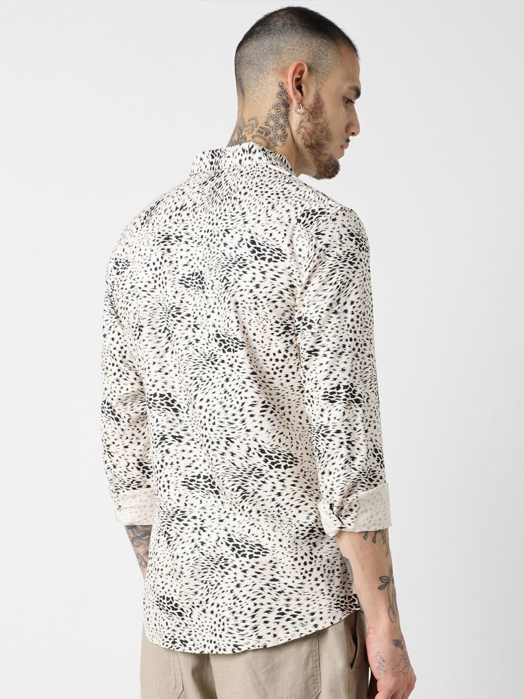 VASTRADO Classic Slim Fit Abstract Printed Casual Shirt