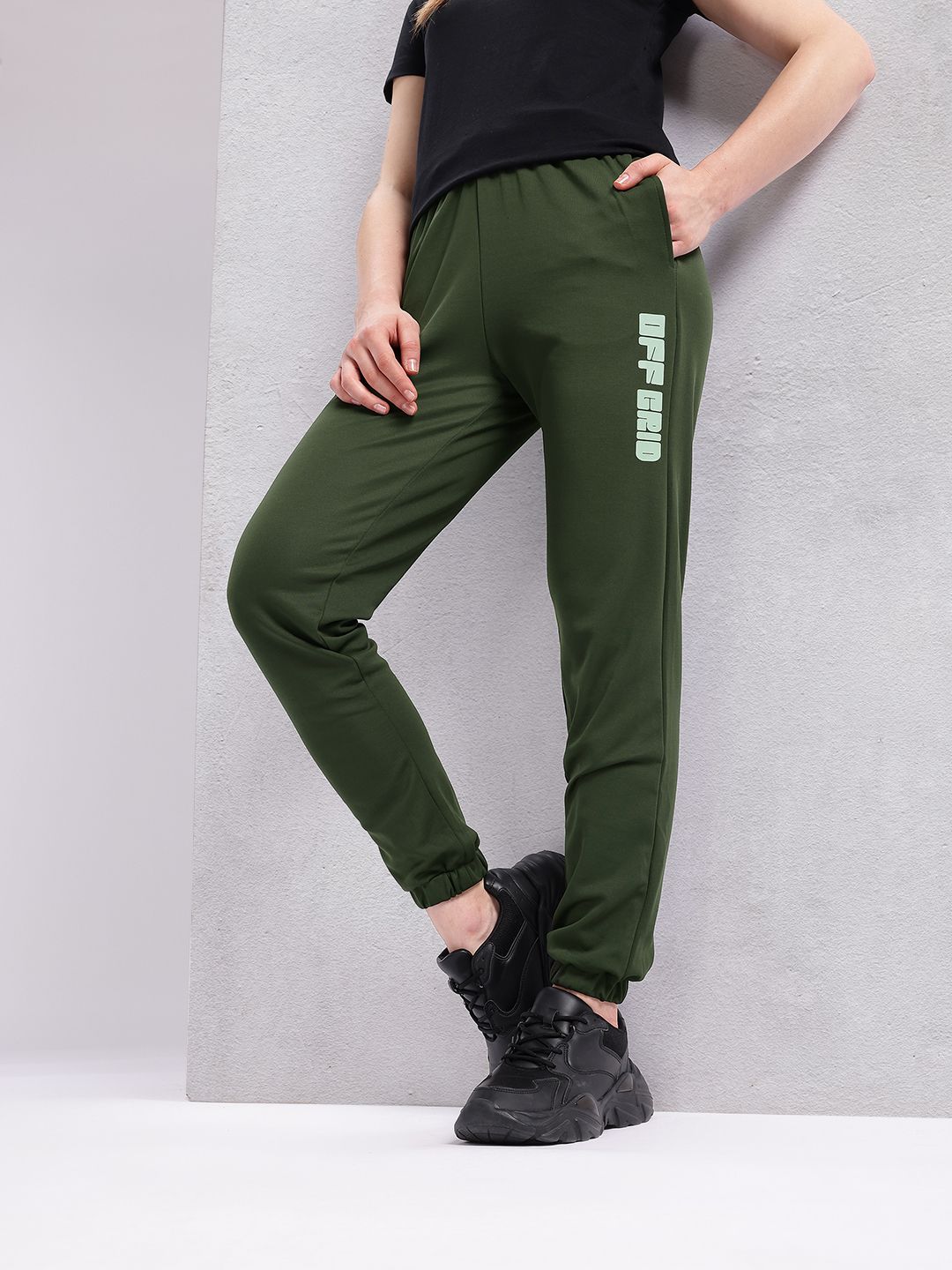HRX by Hrithik Roshan Women Typography Printed Lifestyle Joggers