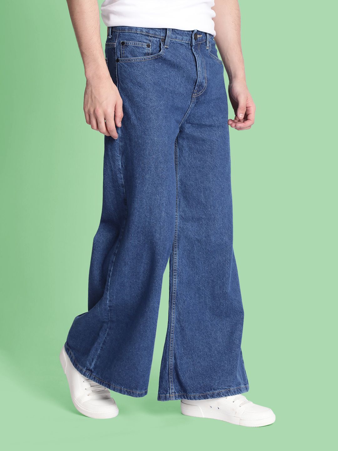 Bene Kleed Men Super Wide Leg Jeans