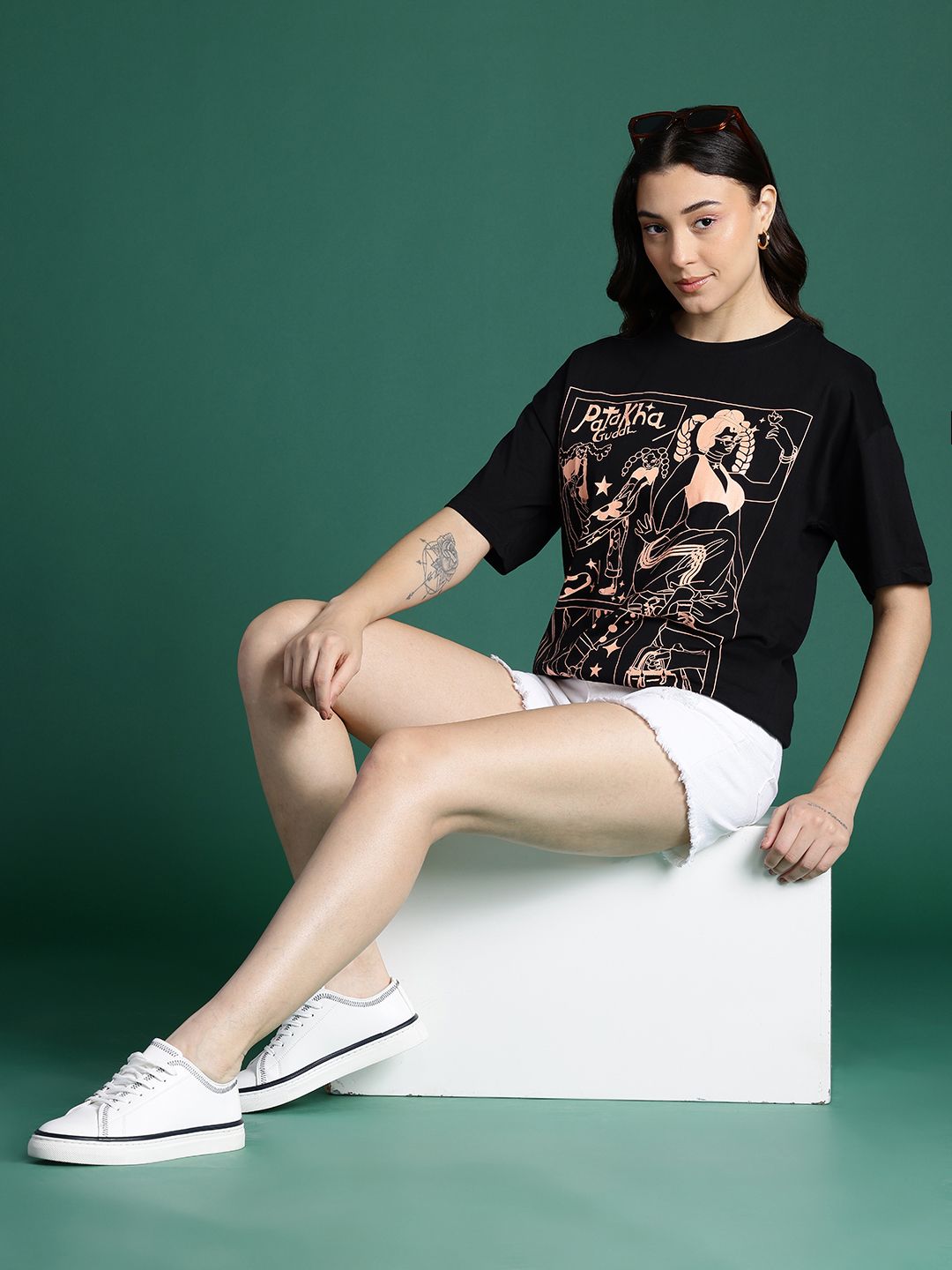 DressBerry Typography Printed Pure Cotton T-shirt