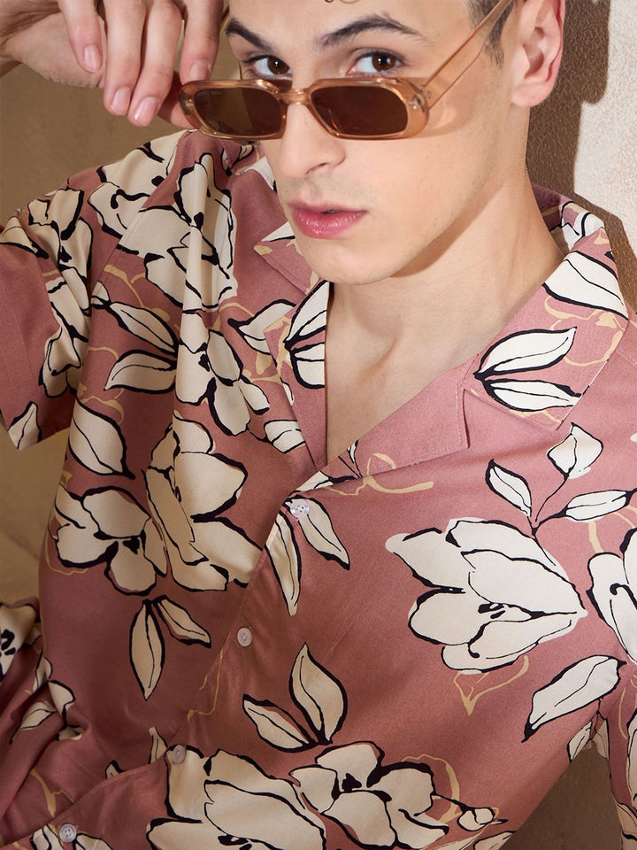 DENNISON Smart Block Printed Oversized Casual Shirt